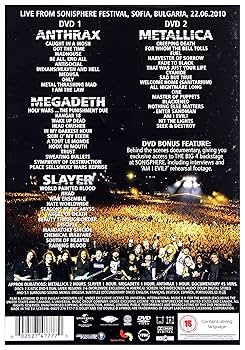 【中古】 llica/Slayer/Megadeth/Anthrax / Big Four: Live From Sofia Bulgaria Metallica/Slayer/Megadeth/Anthrax : The Big 4 - Live from